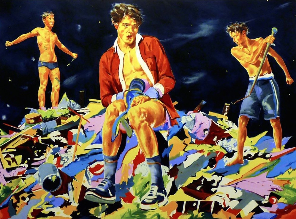 ultrawolvesunderthefullmoon:  Paintings by Norbet Bisky Norbert Bisky is a German
