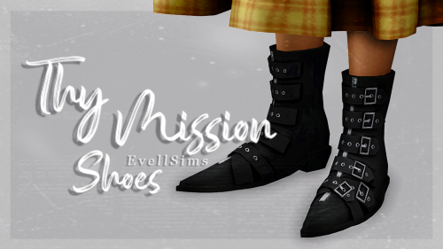 evellsims: Thy Mission Shoes✩ 25 Swatches, HQ compatible✩ Feminine & masculine frame, Teen - Eld