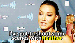 supahgays:Naya Rivera + saying Heather’s name.