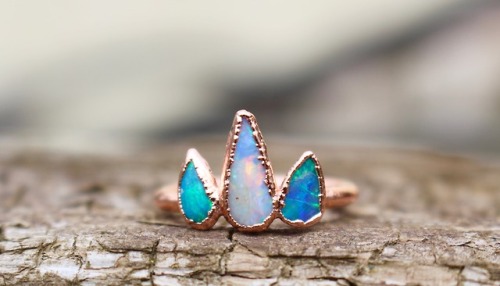 Opal Teardrops &amp; Copper RingJust added this sweet one along with a couple of others to etsy 