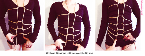 fetishweekly:Shibari Tutorial: Haze Harness ♥ Always practice cautious kink! Have your