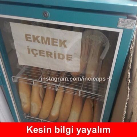 EKMEK
İÇERİDE

Kesin bilgi yayalım