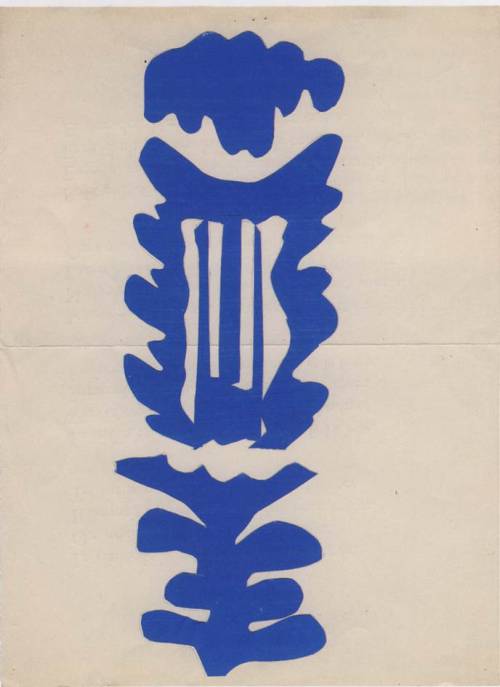 mirellabruno:  Henri Matisse. The Lyre.  1946.  Gouache on paper, cut and pasted. 