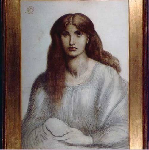 Alexa Wilding, 1877, Dante Gabriel RossettiMedium: chalk