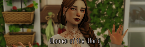 cherries-jubiles: “Women of the World” Challenge! Media lack female representation, and especially 