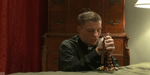 malegalore:  “Our Father, allow me to enjoy my daily wank … Amen” 