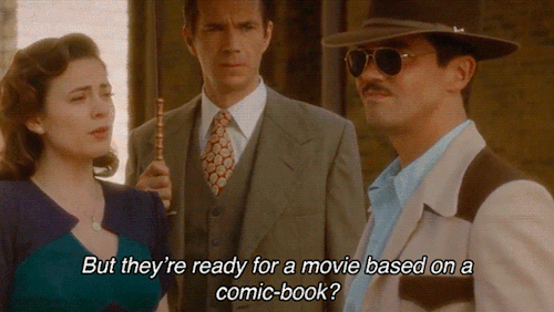 never forget that the line “a movie based on a comic-book? sounds like a dreadful idea” is canon in 