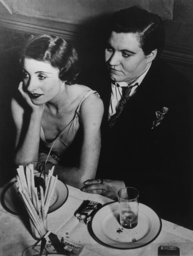 kvetchlandia:Brassaï     Couple at the Lesbian Bar, Le Monocle, Montmartre, Paris 