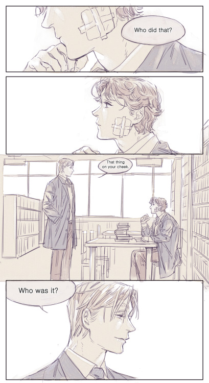 howishughdancyevenpossible:  color-division:  nnarinn:Teen!Hannigram Sweet Tangerine did a translation of the first comic! Thank you so much Thangerine!The second one is what I’ve recently done with this AU. Thought it’d be nice to just add it on