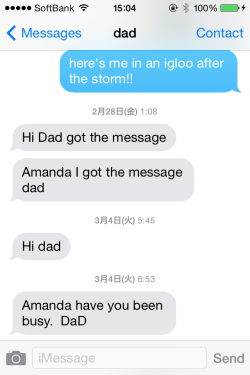 happymappy:  text messages from my dad 