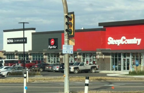 Canadian shops in correct order…. weed, pizza, bed