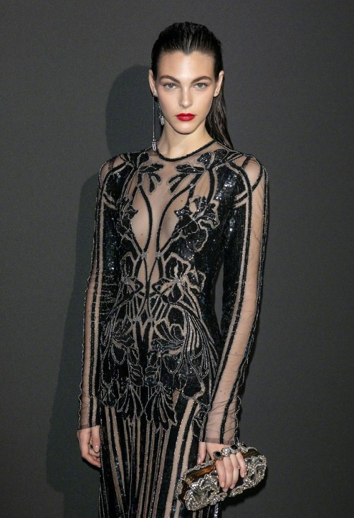 Vittoria Ceretti in Alexander McQueen at the Vogue Paris Foundation Gala 2018