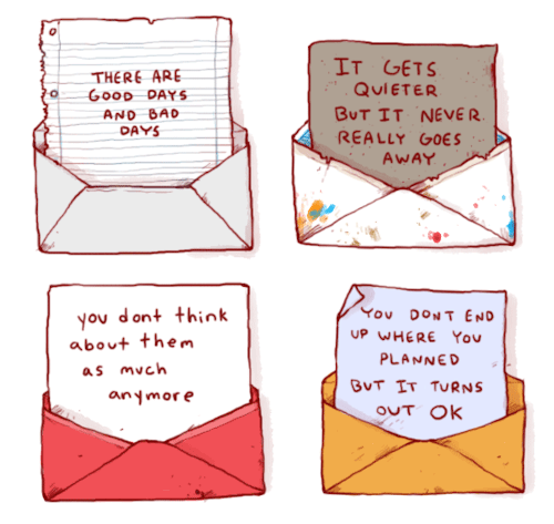 you-are-here-now:iguanamouth:catharsis (alternate letters)Writing letters to a future or past self i