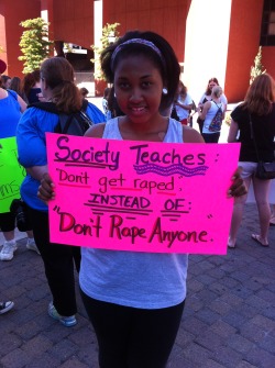 hellolinzie:  A small selection of some of the great signs that were at Baltimore’s Slutwalk, today. Everyone featured gave me permission to use their photos on this blog. 