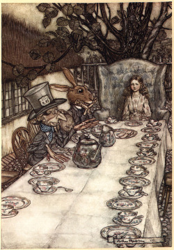 hellisotherpeoplee:  Arthur Rackham’s Alice in Wonderland Illustrations « Escape Into Life on We Heart It.