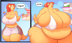 jaehthebird:  Ginger goign through some weight gain &gt;3&gt; hitting teh donuts and cupcakes hard :3 