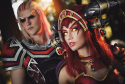 Alexstrasza and Krasus - Red dragons by Narga-Lifestream 