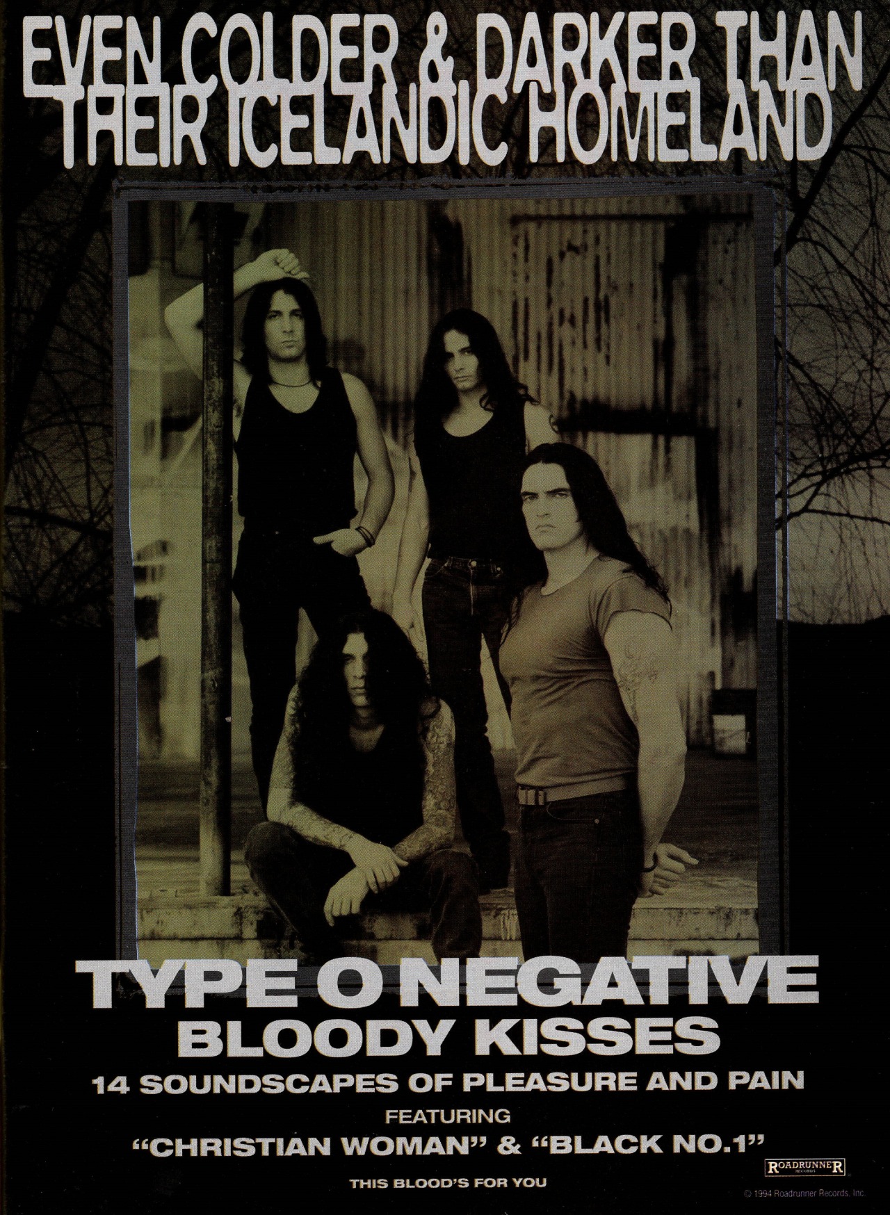 Type O Negative ad, 1995. #Type O Negative #1995#1990s#90s#ad