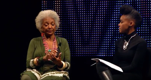 science-officer-spock: Nichelle Nichols and Janelle Monáe  “There is little d