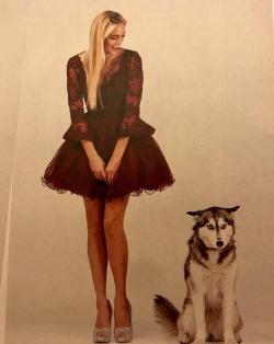 awwww-cute:My friend’s mom owns a dress store and they decided to include their dog in the magazine photo shoot (Source: https://ift.tt/2JApEH3)