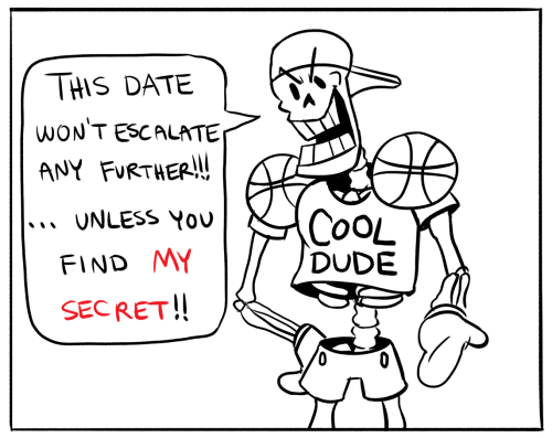 raybee: a little comic i did for #undertale60min on twits frisk holding papyrus’ hand to get t