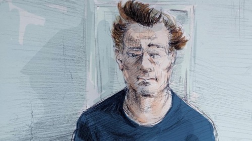 pepsip: A sketch of Paul Bernardo as he appeared in court on Friday, April 13, 2018. He was facing w