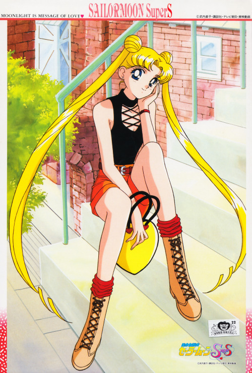 These 1995 character designs from Sailor Moon SuperS are super gorgeous! The ladies are so stylish a