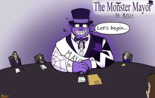 themonstermayor:Comic #1: The Mayor’s IntroductionIllustrated and Created by: @moffittarts