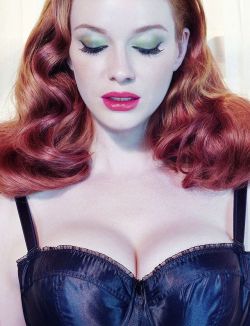 martysimone:Christina Hendricks by Miles Aldridge | British GQ Magazine | September 2010