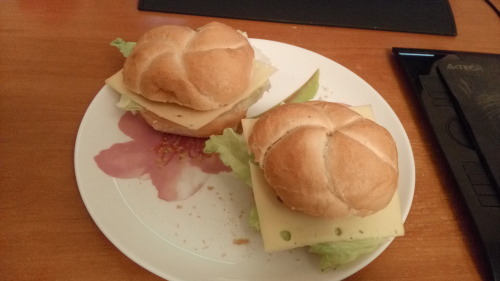 Accidentally made the most stock photo looking sandwiches. Sandwich equivalent of a shopping paper b