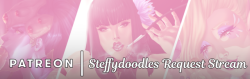 steffydoodles:  steffydoodles:  Request night for my Gold tier Patreon members! Going to be sketching new request and coloring some upgraded ones, come join! Stream- https://picarto.tv/Steffydoodles Patreon- https://www.patreon.com/Steffydoodles  Tonights