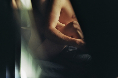 carnet-intime:    Nina Sever   Love Sequence - self selfportrait with Jakub Fluffer Magazine 