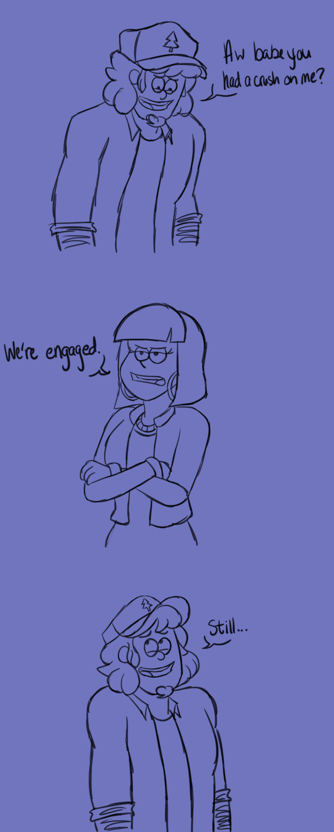 younger-than-the-soul:Dipper wouldn’t have figured it out until their 50th anniversary