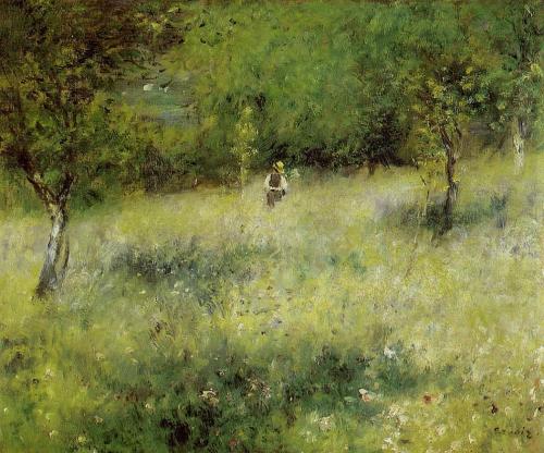 Pierre Auguste Renoirtop: Spring At Catoubottom: A Road In Louveciennes