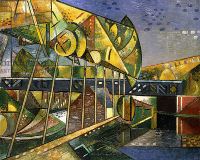 kairosgrzincic:  Auguste Herbin, Iron Bridge; Pont de Fer, 1911 