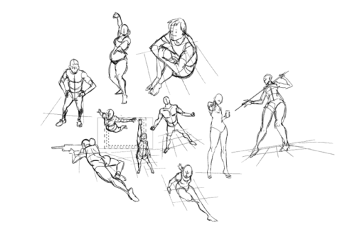 pose studies in &hellip;perspective!! ugh hhaaha 