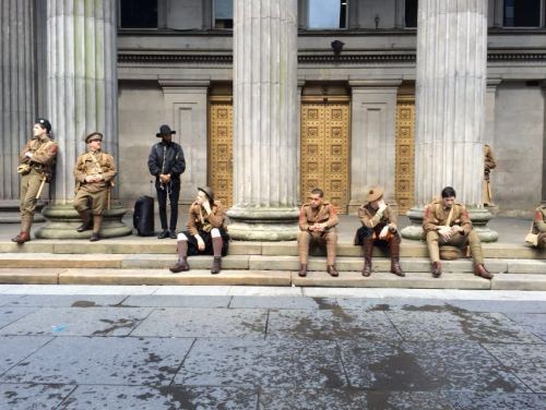 radegundis:positive-affirmation:#WeAreHere: WWI ‘soldiers’ appear across UK in moving and powerful t