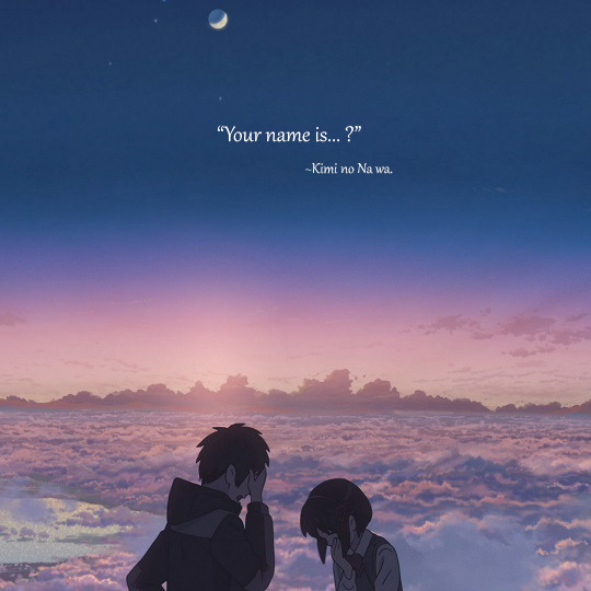 Kimi No Na Wa , Manga - Kimi No Nawa Quotes HD phone wallpaper