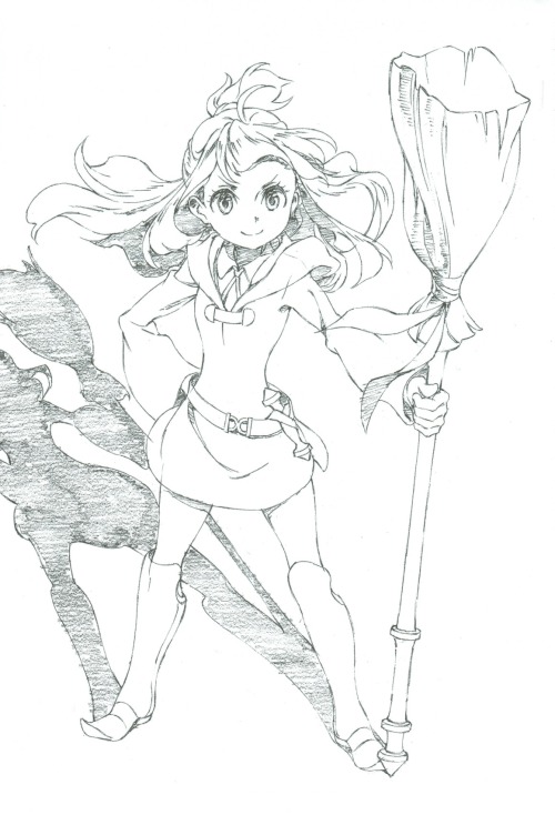 as-warm-as-choco:Little Witch Academia (リトルウィッチアカデミア) illustrations from the Creator&rsquo