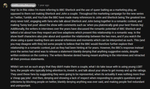 Creator of video: “In this video, I’m more referring to BBC Sherlock and the use of