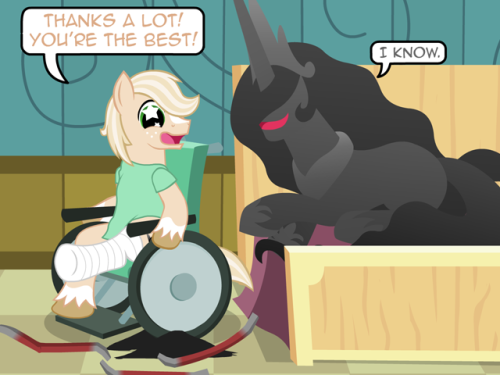 nopony-ask-mclovin:  There are 3 crowbars over there…. do you know what that means?  Oh dear oO;;