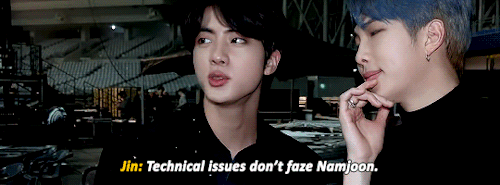 Jin Reassuring Namjoon He Did Well