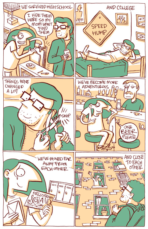 fire-plug:Here’s a little comic I did about some of the stupid teenager stuff I used to do growing u