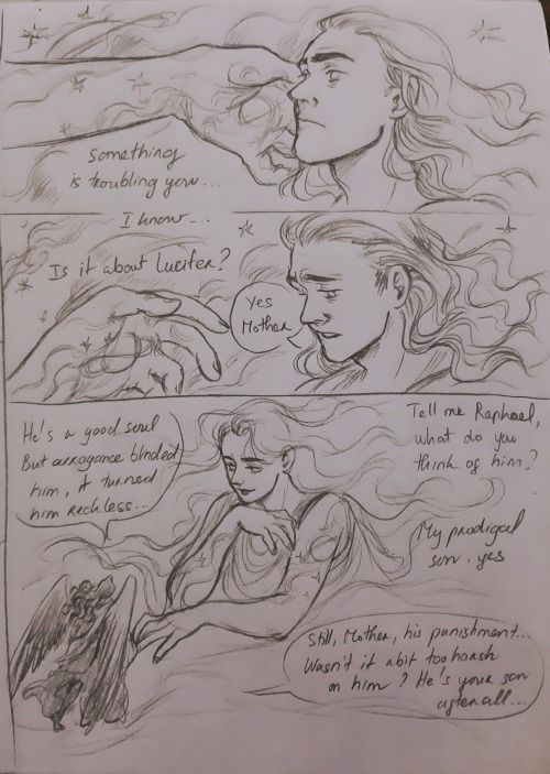 pinkpiggy93:The ineffable plan - part 1HC: Crowley was close to God, hrnce he knew Her plan and that he was to fall for everything to fall into plan…and also for a chance to meet Aziraphale on Earth.Part 2Nekocat