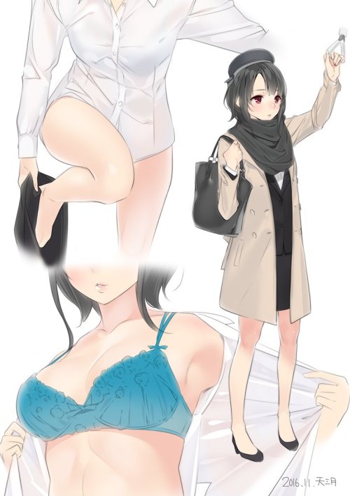 caskitsune:Twitter / 天三月@amamitsuki12 OL高雄　冬コミの本の中の一枚です※Permission was granted by the artist to upload their works. Make sure to rate/retweet the original work!