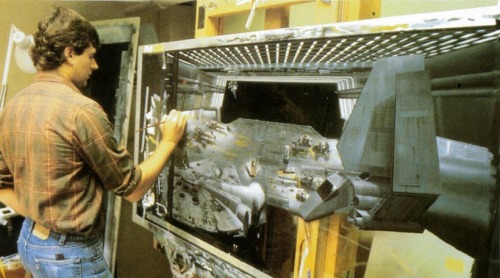 as-warm-as-choco:Before the computing era, ILM was the master of oil matte painting, making audien