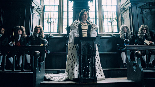 Costume designed by Sandy Powell for Olivia Colman in The Favourite (2018)From the Irish Costume Arc