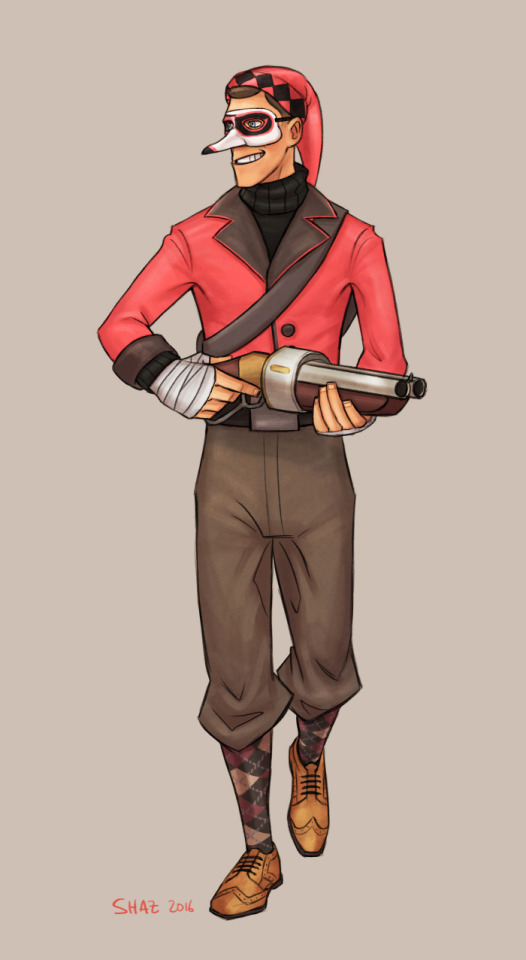 First Batch Of Tf2 Commissions. First One Is For @level10hat, The Two Medics Headshots Are For @byun-slug