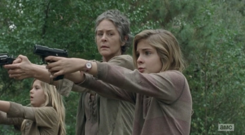  At night, Lizzie tells Carol that she knows what she has to do now. Carol thinks she means killing 