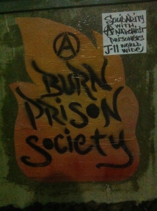 Burn prison society (A)Solidarity with Anarchist prisoners worlwide!#J11